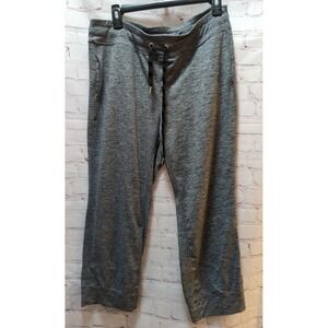 Calvin Klein Performance Large women heathered gray capri pants athletic pockets